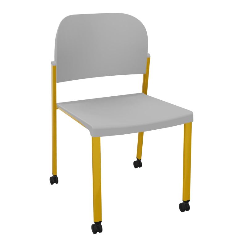 ROMY CHAISE 4P ROULT ASSISE/DOSSIER POLYPRO SANS ACCOUDOIRS  PX SX PX