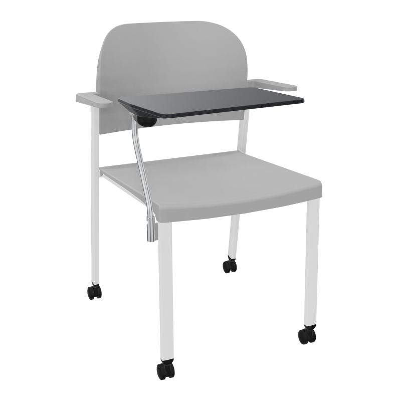 ROMY CHAISE 4P ROULT ASSISE/DOSSIER POLYPRO AVEC ACCOUDOIRS+TABLETTE NOIRE  PX SP PX