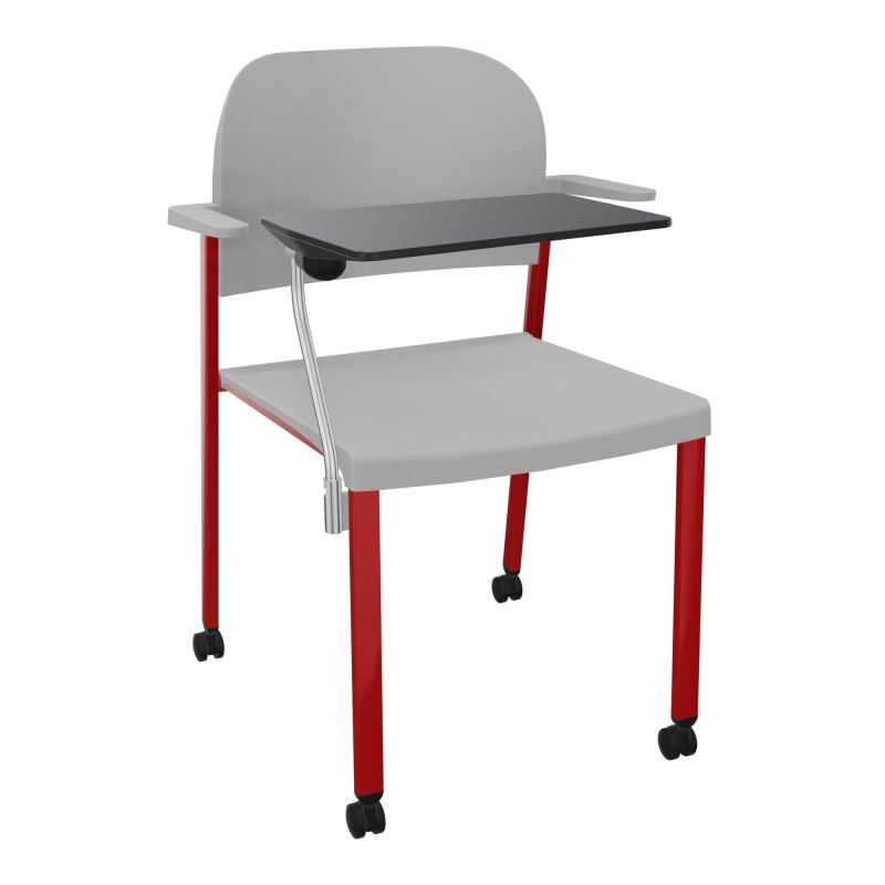 ROMY CHAISE 4P ROULT ASSISE/DOSSIER POLYPRO AVEC ACCOUDOIRS+TABLETTE NOIRE  PX ZY PX