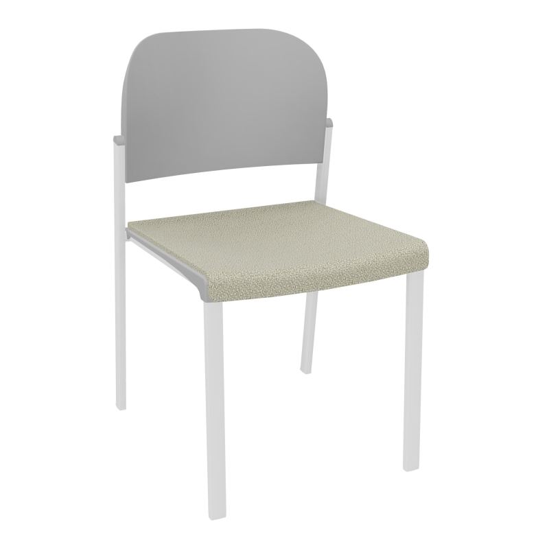 ROMY CHAISE 4P FIXES ASSISE TISSU DOSSIER POLYPRO SANS ACCOUDOIRS  A2 SP PX