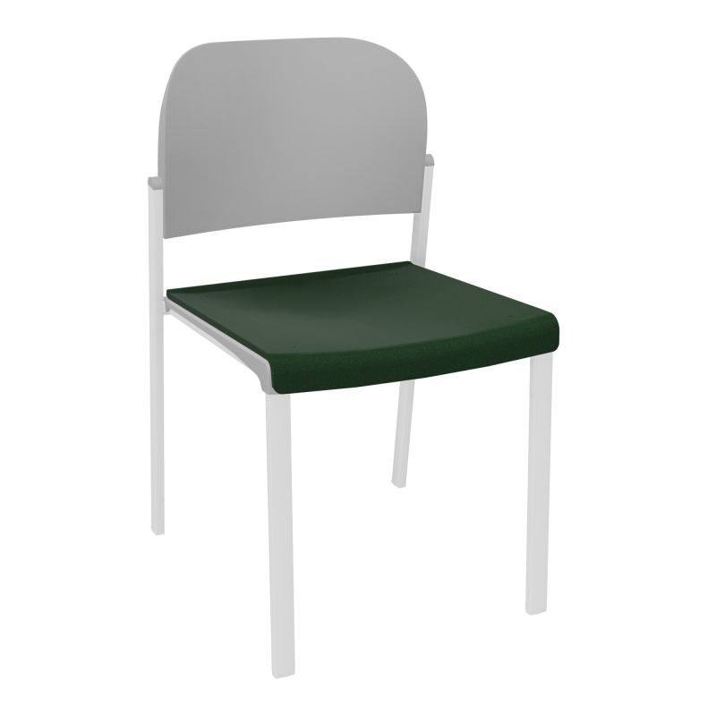ROMY CHAISE 4P FIXES ASSISE TISSU DOSSIER POLYPRO SANS ACCOUDOIRS  A9 SP PX