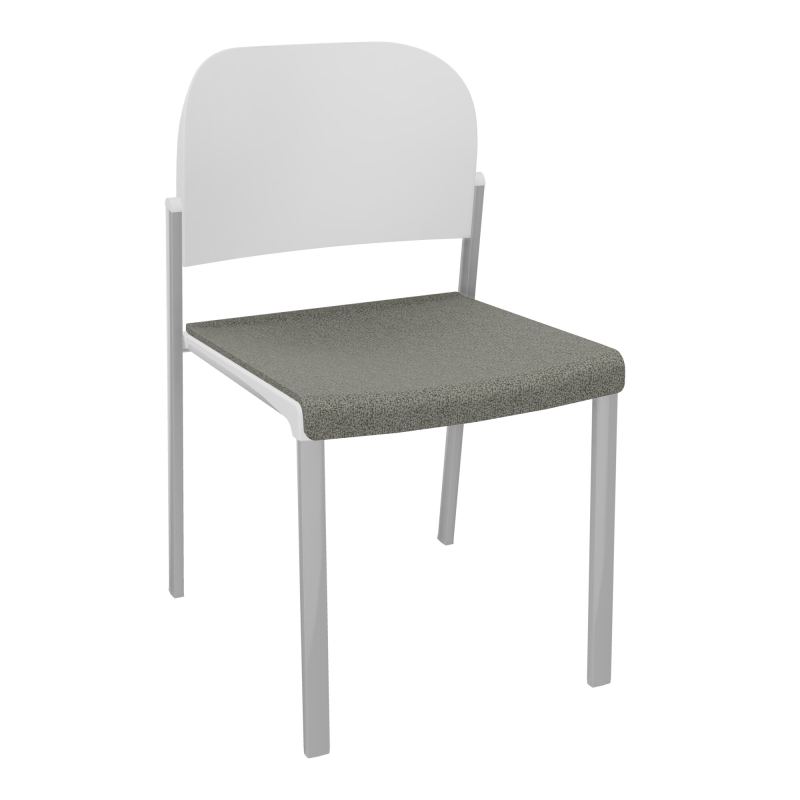 ROMY CHAISE 4P FIXES ASSISE TISSU DOSSIER POLYPRO SANS ACCOUDOIRS  B1 SB PT