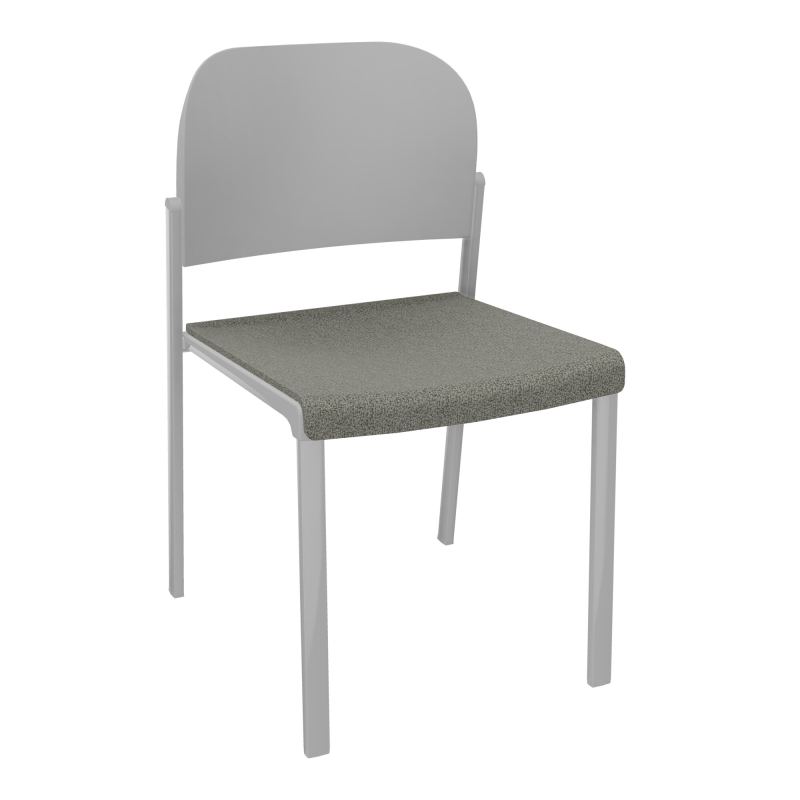 ROMY CHAISE 4P FIXES ASSISE TISSU DOSSIER POLYPRO SANS ACCOUDOIRS  B1 SB PX