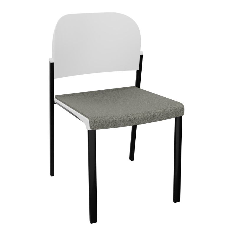 ROMY CHAISE 4P FIXES ASSISE TISSU DOSSIER POLYPRO SANS ACCOUDOIRS  B1 SG PT