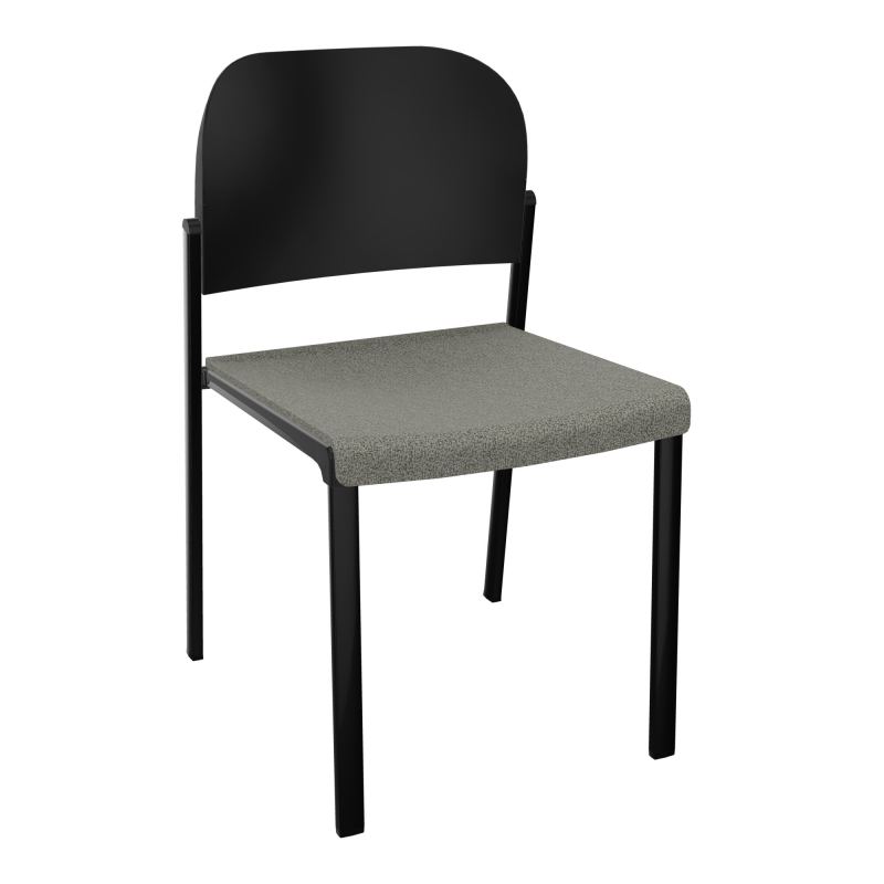 ROMY CHAISE 4P FIXES ASSISE TISSU DOSSIER POLYPRO SANS ACCOUDOIRS  B1 SG PU