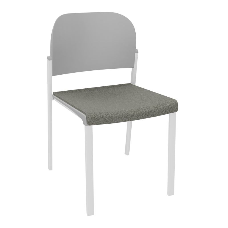 ROMY CHAISE 4P FIXES ASSISE TISSU DOSSIER POLYPRO SANS ACCOUDOIRS  B1 SP PX