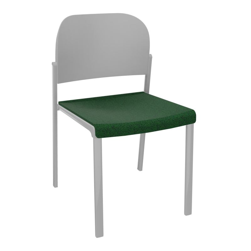 ROMY CHAISE 4P FIXES ASSISE TISSU DOSSIER POLYPRO SANS ACCOUDOIRS  B2 SB PX
