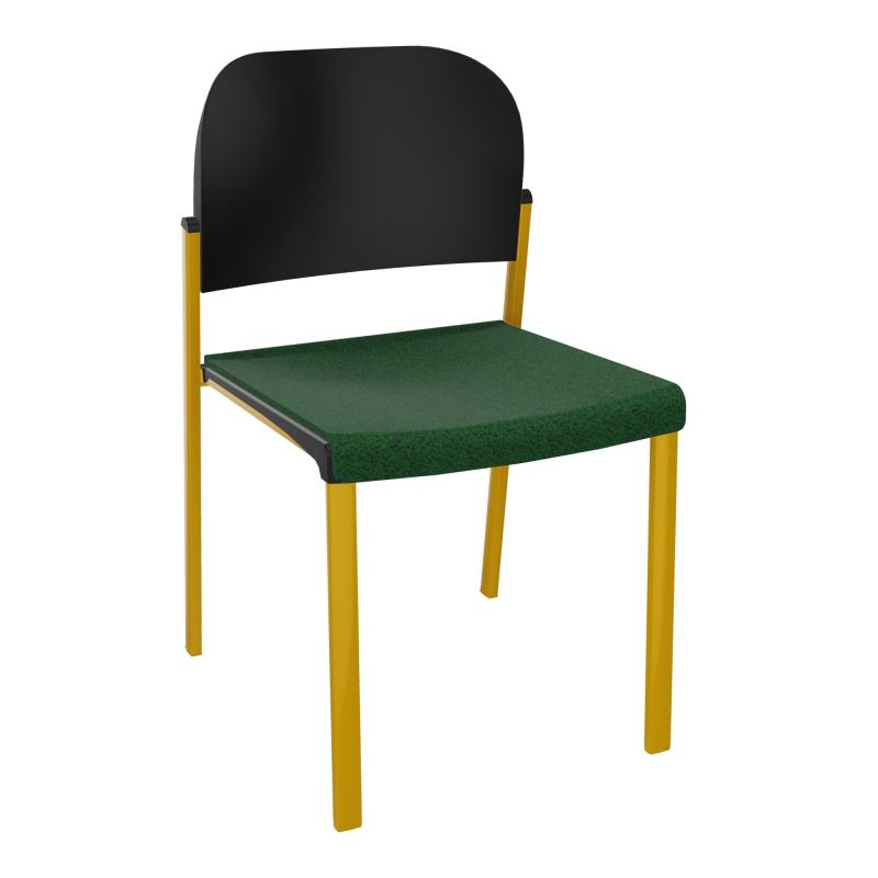 ROMY CHAISE 4P FIXES ASSISE TISSU DOSSIER POLYPRO SANS ACCOUDOIRS  B2 SX PU
