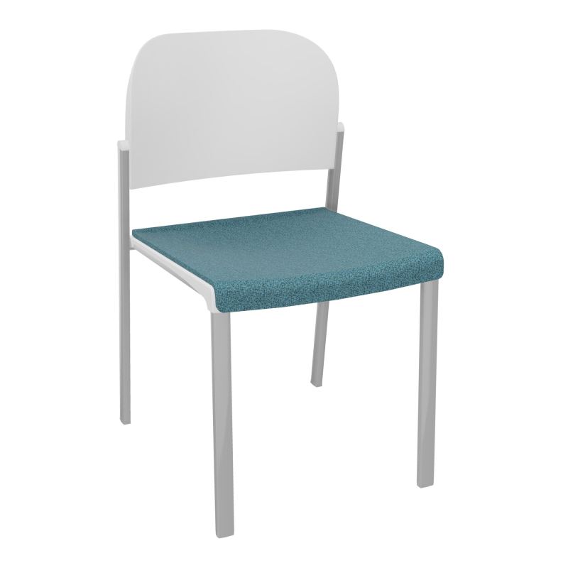 ROMY CHAISE 4P FIXES ASSISE TISSU DOSSIER POLYPRO SANS ACCOUDOIRS  B4 SB PT