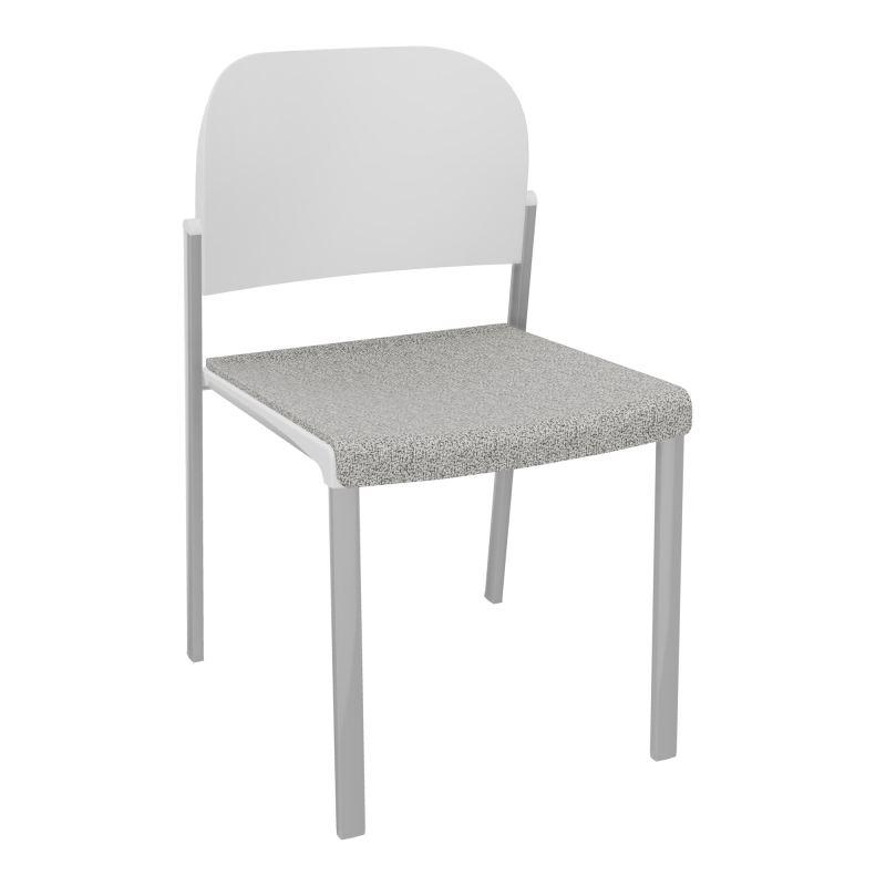 ROMY CHAISE 4P FIXES ASSISE TISSU DOSSIER POLYPRO SANS ACCOUDOIRS  B5 SB PT