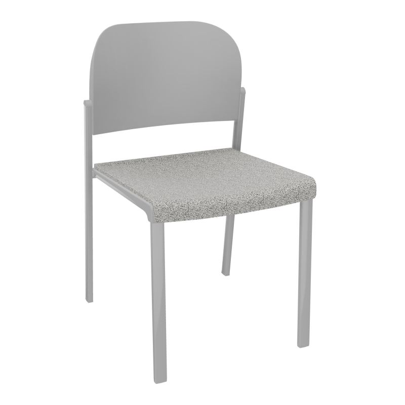 ROMY CHAISE 4P FIXES ASSISE TISSU DOSSIER POLYPRO SANS ACCOUDOIRS  B5 SB PX