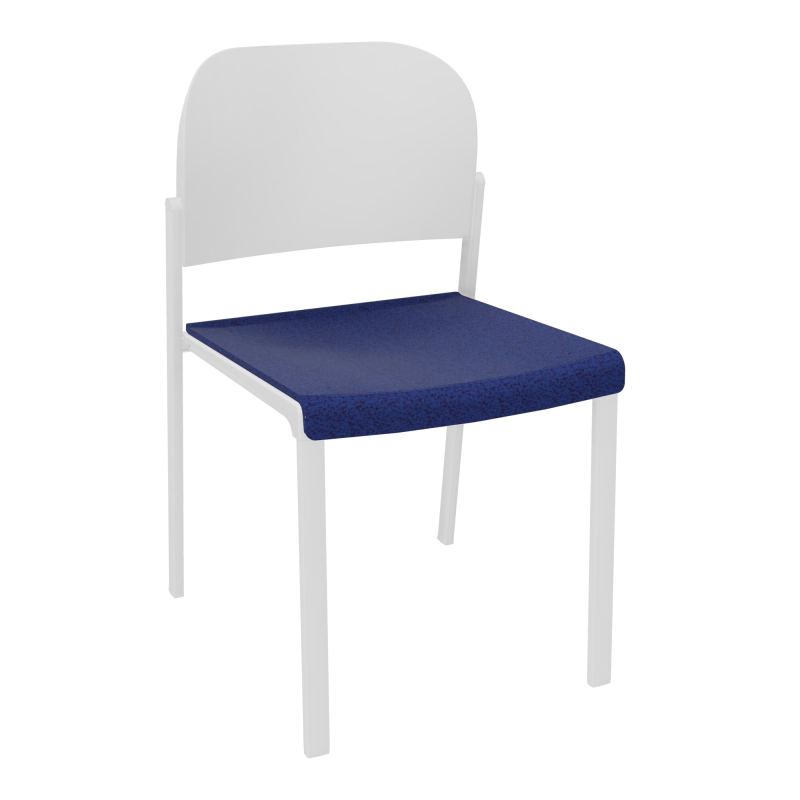ROMY CHAISE 4P FIXES ASSISE TISSU DOSSIER POLYPRO SANS ACCOUDOIRS  B6 SP PT