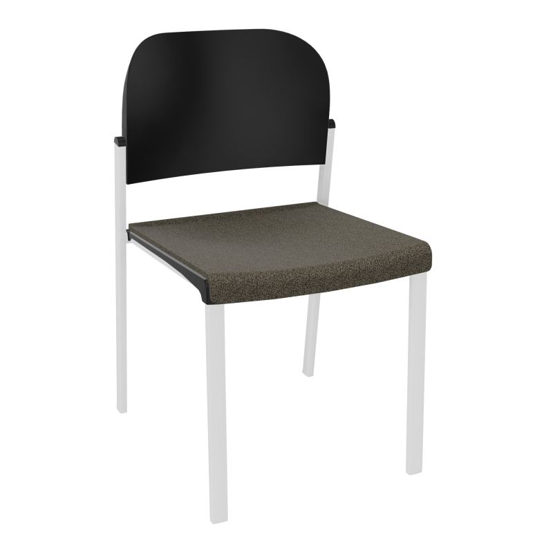 ROMY CHAISE 4P FIXES ASSISE TISSU DOSSIER POLYPRO SANS ACCOUDOIRS  B7 SP PU