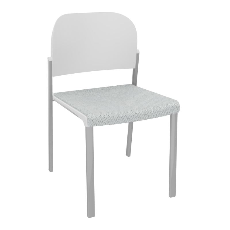 ROMY CHAISE 4P FIXES ASSISE TISSU DOSSIER POLYPRO SANS ACCOUDOIRS BC SB PT