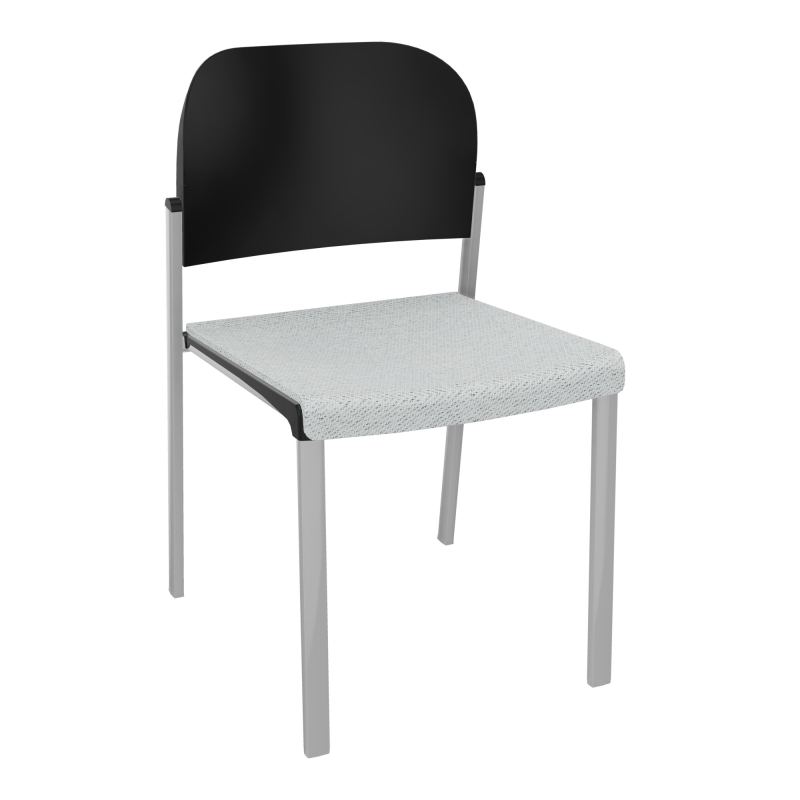 ROMY CHAISE 4P FIXES ASSISE TISSU DOSSIER POLYPRO SANS ACCOUDOIRS BC SB PU