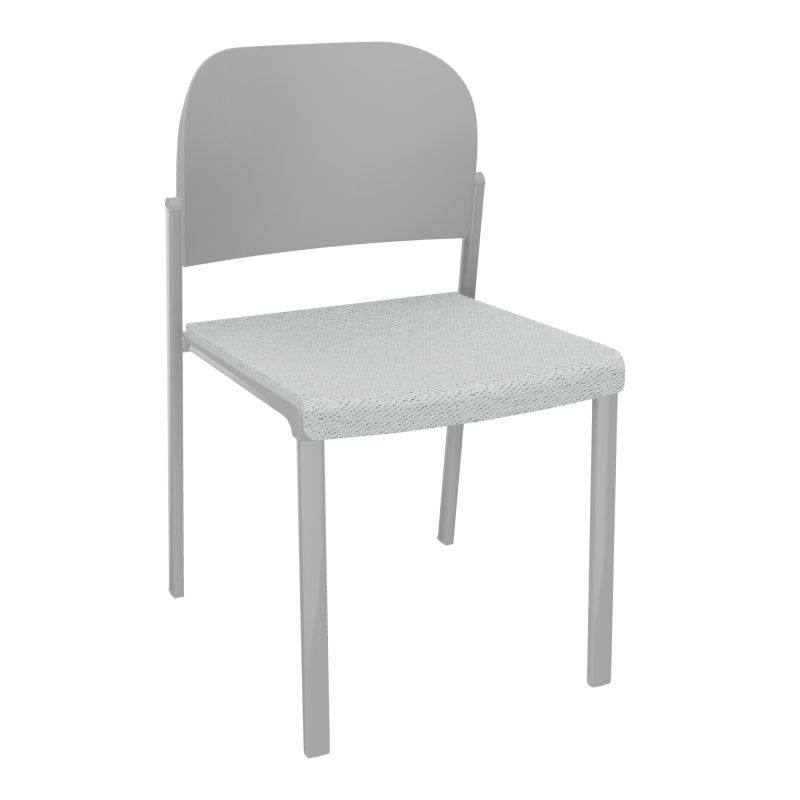 ROMY CHAISE 4P FIXES ASSISE TISSU DOSSIER POLYPRO SANS ACCOUDOIRS BC SB PX
