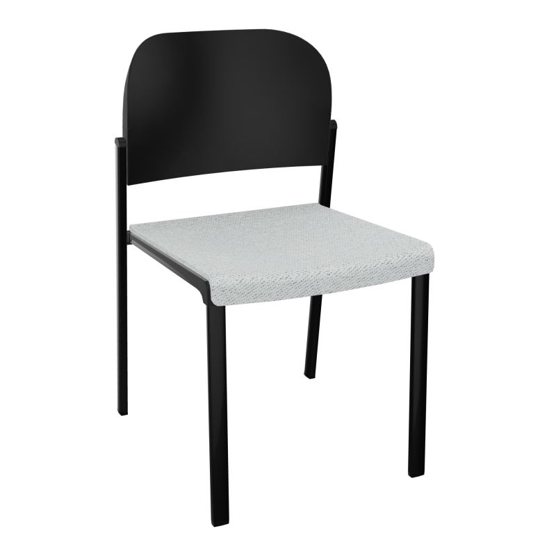 ROMY CHAISE 4P FIXES ASSISE TISSU DOSSIER POLYPRO SANS ACCOUDOIRS BC SG PU