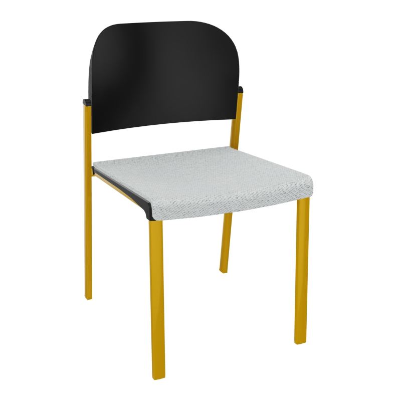 ROMY CHAISE 4P FIXES ASSISE TISSU DOSSIER POLYPRO SANS ACCOUDOIRS BC SX PU