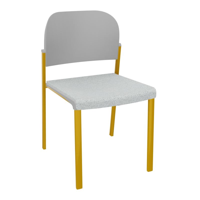 ROMY CHAISE 4P FIXES ASSISE TISSU DOSSIER POLYPRO SANS ACCOUDOIRS BC SX PX