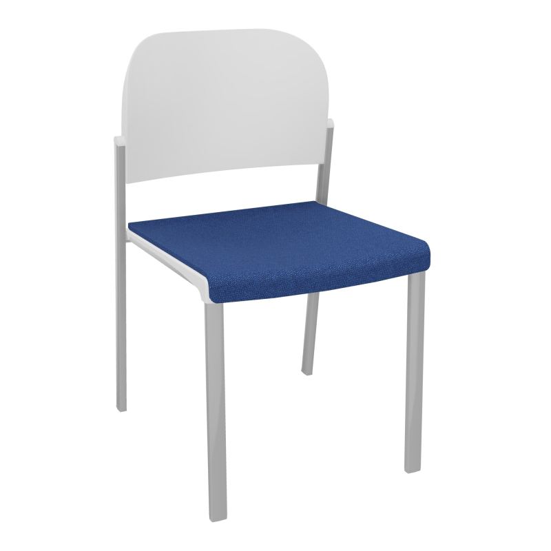 ROMY CHAISE 4P FIXES ASSISE TISSU DOSSIER POLYPRO SANS ACCOUDOIRS BH SB PT