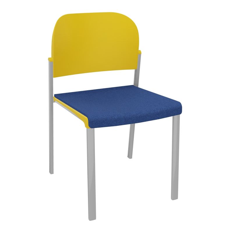 ROMY CHAISE 4P FIXES ASSISE TISSU DOSSIER POLYPRO SANS ACCOUDOIRS BH SB PW
