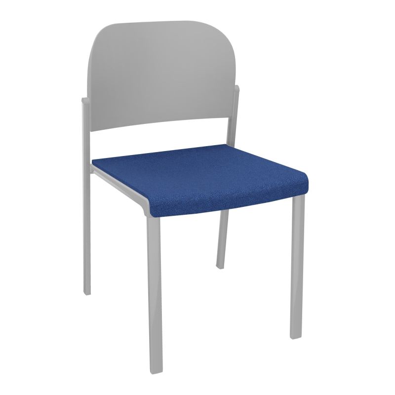 ROMY CHAISE 4P FIXES ASSISE TISSU DOSSIER POLYPRO SANS ACCOUDOIRS BH SB PX