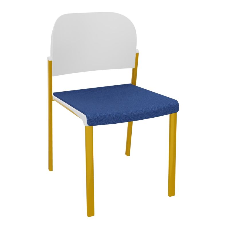 ROMY CHAISE 4P FIXES ASSISE TISSU DOSSIER POLYPRO SANS ACCOUDOIRS BH SX PT