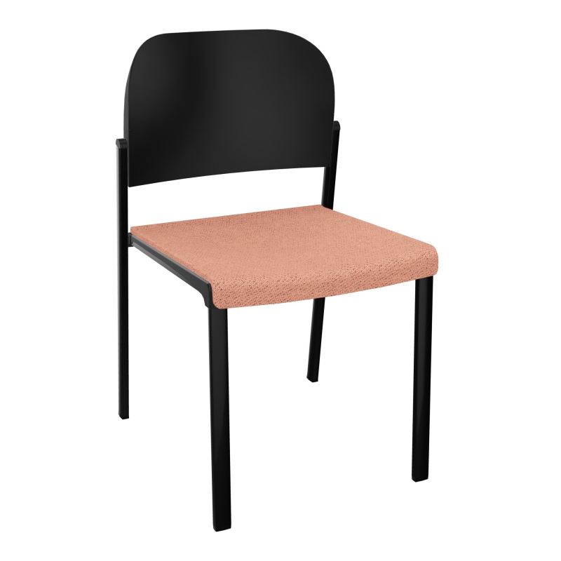 ROMY CHAISE 4P FIXES ASSISE TISSU DOSSIER POLYPRO SANS ACCOUDOIRS BL SG PU