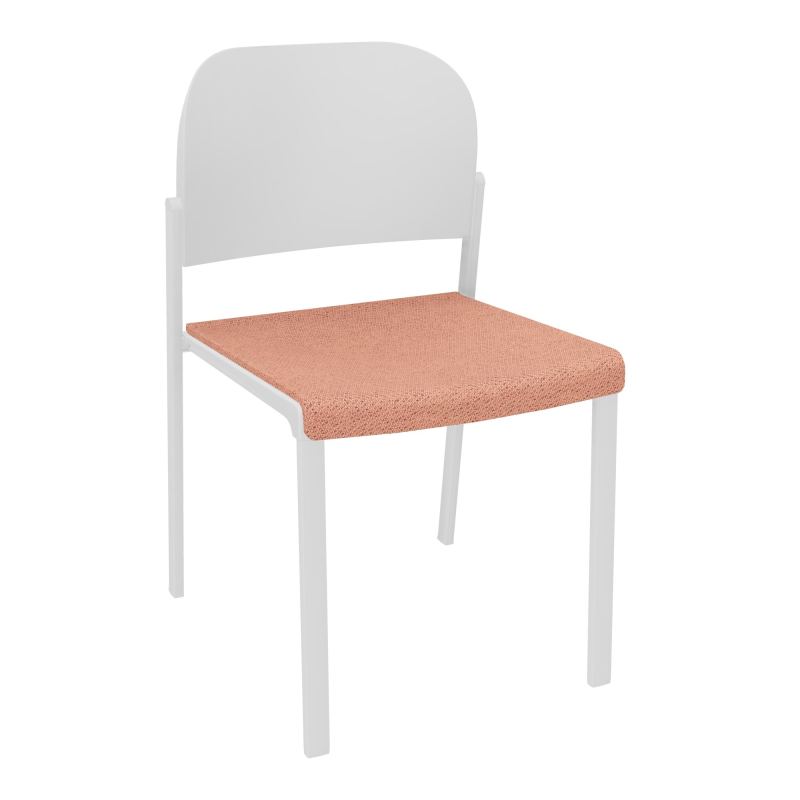 ROMY CHAISE 4P FIXES ASSISE TISSU DOSSIER POLYPRO SANS ACCOUDOIRS BL SP PT