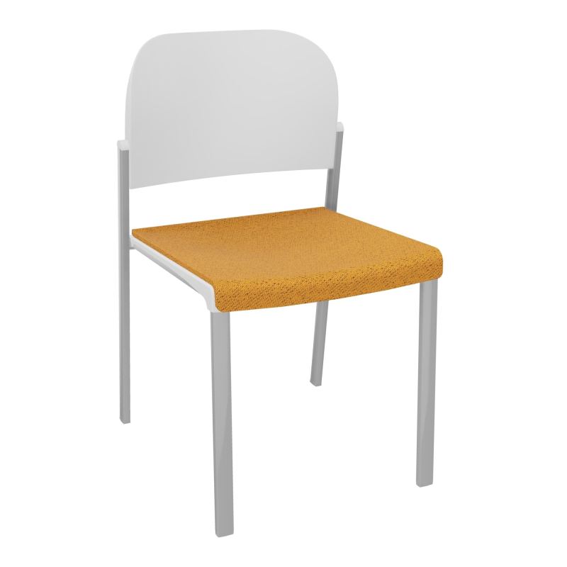 ROMY CHAISE 4P FIXES ASSISE TISSU DOSSIER POLYPRO SANS ACCOUDOIRS BO SB PT
