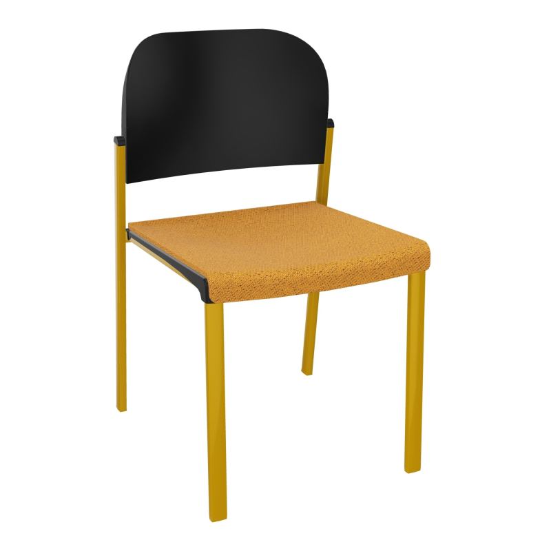 ROMY CHAISE 4P FIXES ASSISE TISSU DOSSIER POLYPRO SANS ACCOUDOIRS BO SX PU
