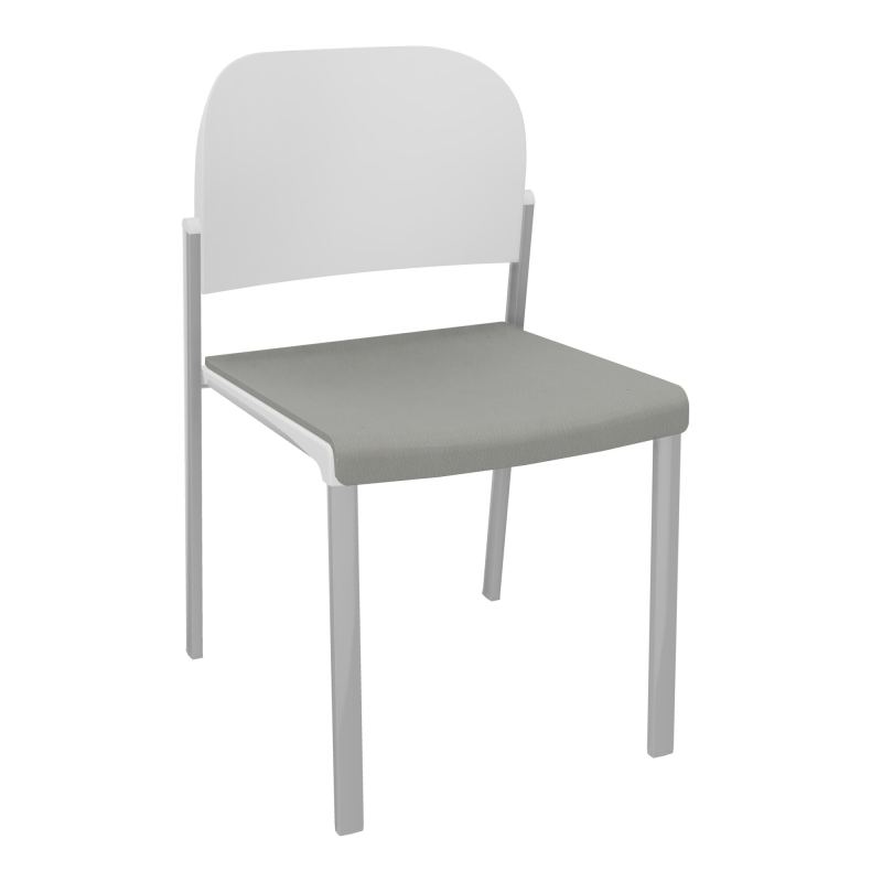 ROMY CHAISE 4P FIXES ASSISE TISSU DOSSIER POLYPRO SANS ACCOUDOIRS CA SB PT