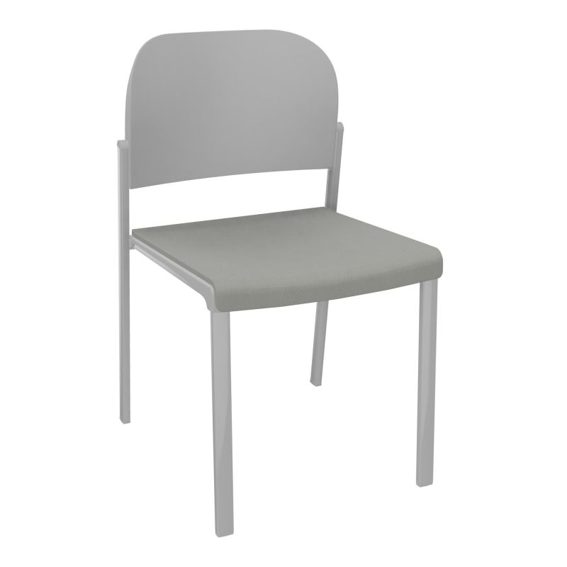 ROMY CHAISE 4P FIXES ASSISE TISSU DOSSIER POLYPRO SANS ACCOUDOIRS CA SB PX