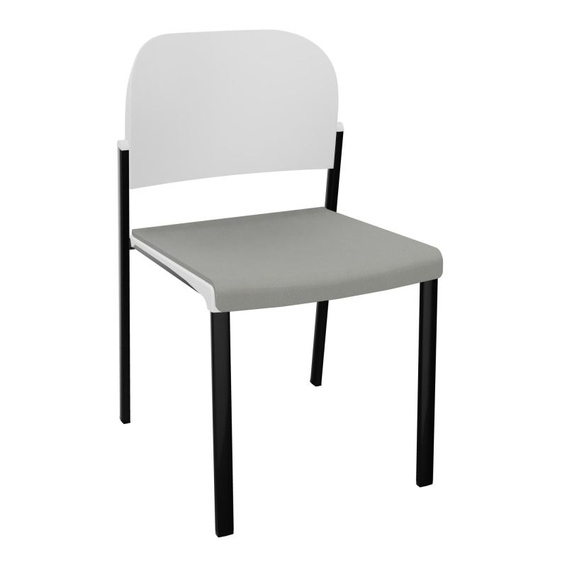 ROMY CHAISE 4P FIXES ASSISE TISSU DOSSIER POLYPRO SANS ACCOUDOIRS CA SG PT