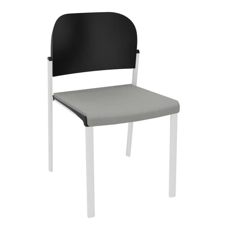 ROMY CHAISE 4P FIXES ASSISE TISSU DOSSIER POLYPRO SANS ACCOUDOIRS CA SP PU