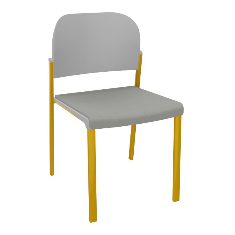 ROMY CHAISE 4P FIXES ASSISE TISSU DOSSIER POLYPRO SANS ACCOUDOIRS CA SX PX