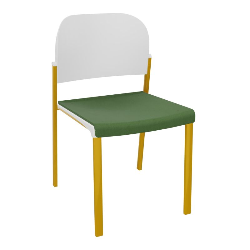 ROMY CHAISE 4P FIXES ASSISE TISSU DOSSIER POLYPRO SANS ACCOUDOIRS CE SX PT