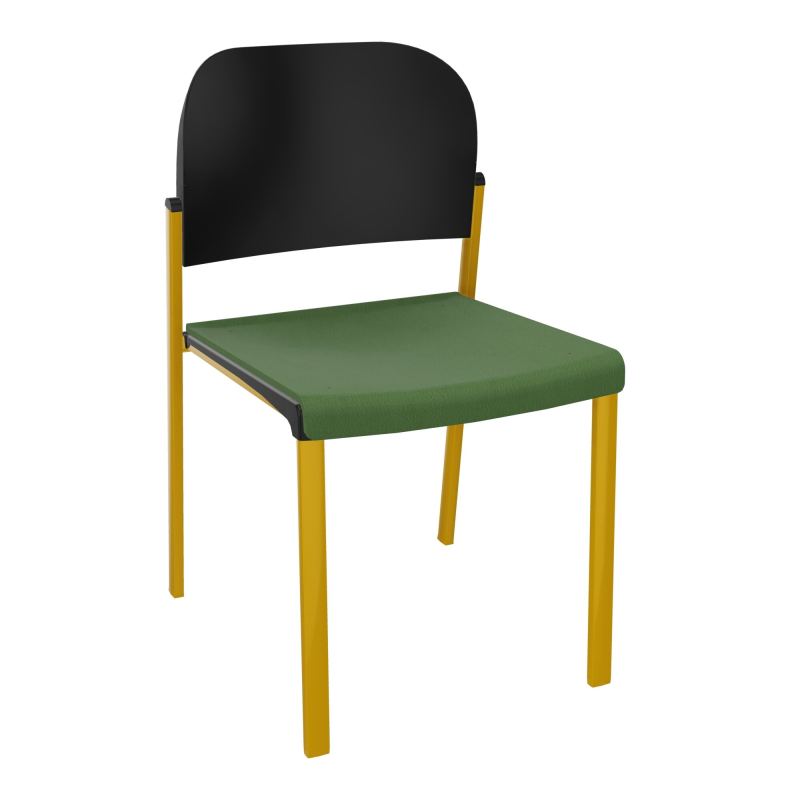 ROMY CHAISE 4P FIXES ASSISE TISSU DOSSIER POLYPRO SANS ACCOUDOIRS CE SX PU