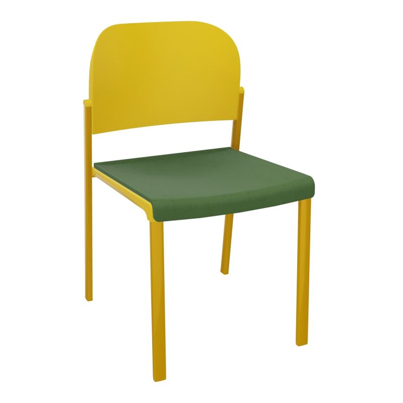 ROMY CHAISE 4P FIXES ASSISE TISSU DOSSIER POLYPRO SANS ACCOUDOIRS CE SX PW