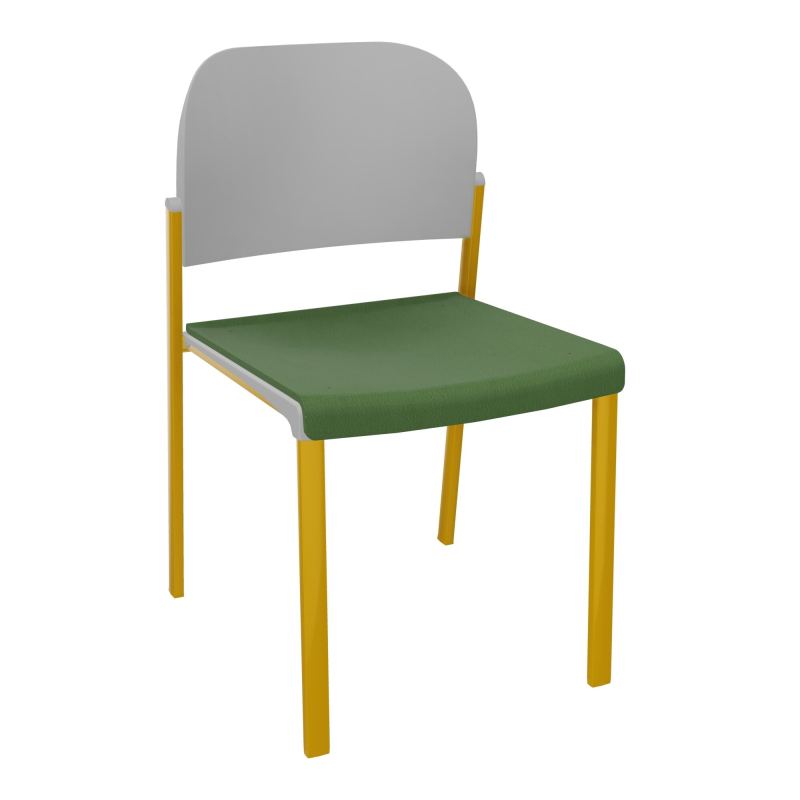 ROMY CHAISE 4P FIXES ASSISE TISSU DOSSIER POLYPRO SANS ACCOUDOIRS CE SX PX