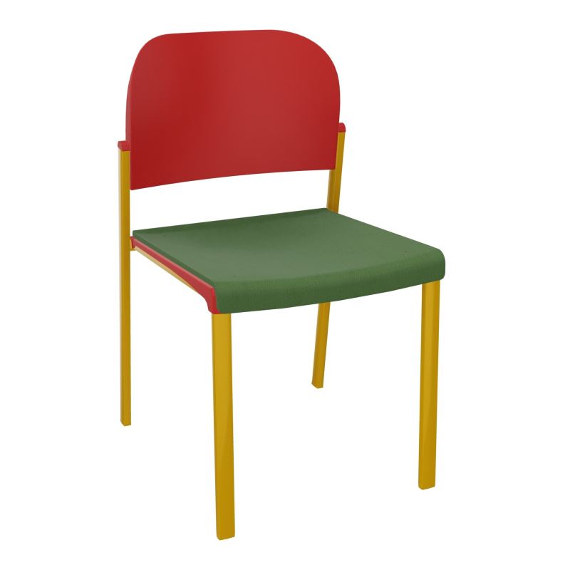ROMY CHAISE 4P FIXES ASSISE TISSU DOSSIER POLYPRO SANS ACCOUDOIRS CE SX PZ