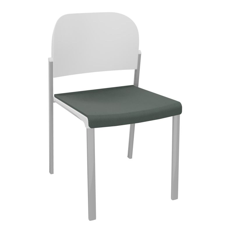 ROMY CHAISE 4P FIXES ASSISE TISSU DOSSIER POLYPRO SANS ACCOUDOIRS CF SB PT