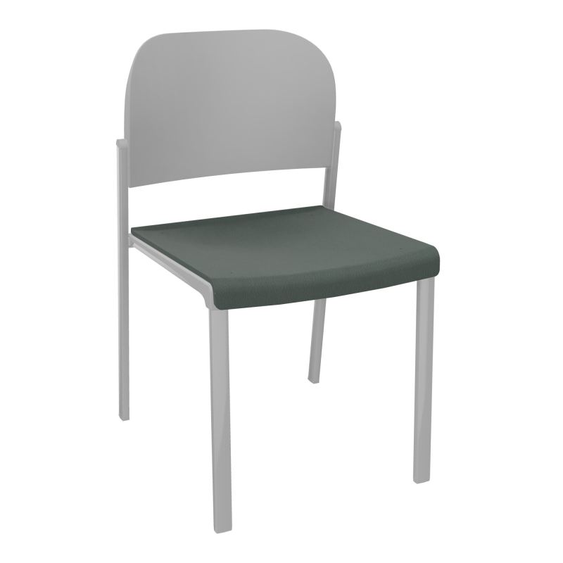 ROMY CHAISE 4P FIXES ASSISE TISSU DOSSIER POLYPRO SANS ACCOUDOIRS CF SB PX