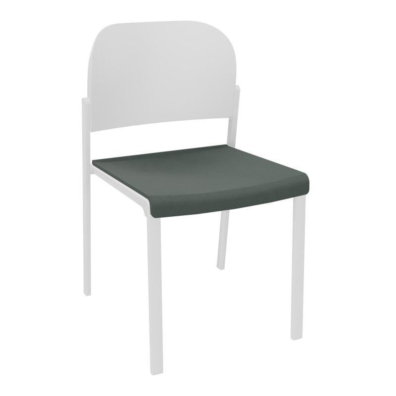ROMY CHAISE 4P FIXES ASSISE TISSU DOSSIER POLYPRO SANS ACCOUDOIRS CF SP PT