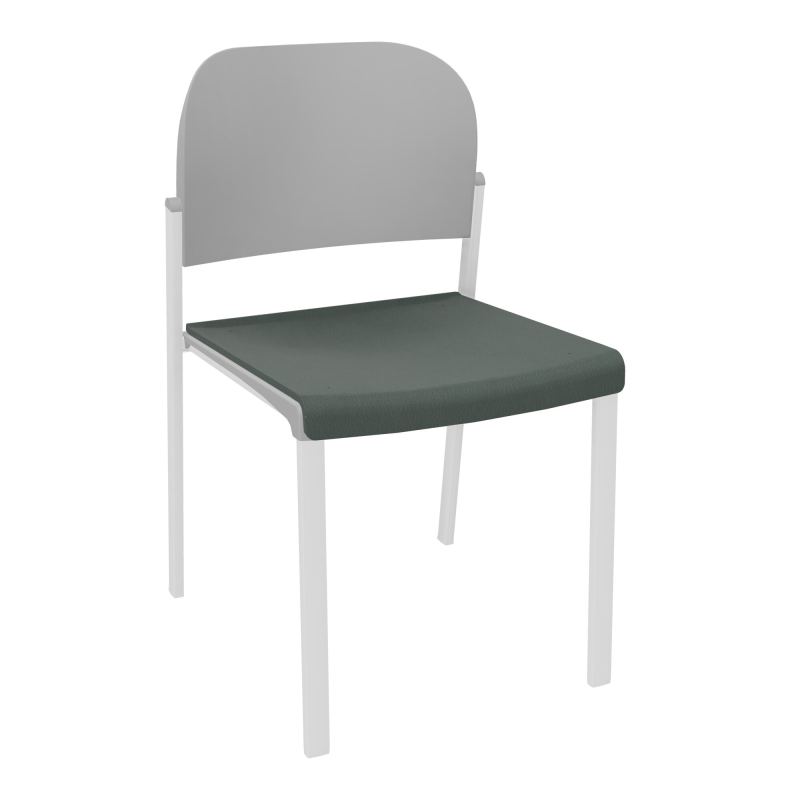ROMY CHAISE 4P FIXES ASSISE TISSU DOSSIER POLYPRO SANS ACCOUDOIRS CF SP PX