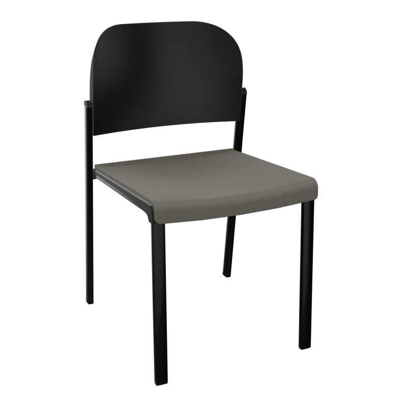 ROMY CHAISE 4P FIXES ASSISE TISSU DOSSIER POLYPRO SANS ACCOUDOIRS CH SG PU