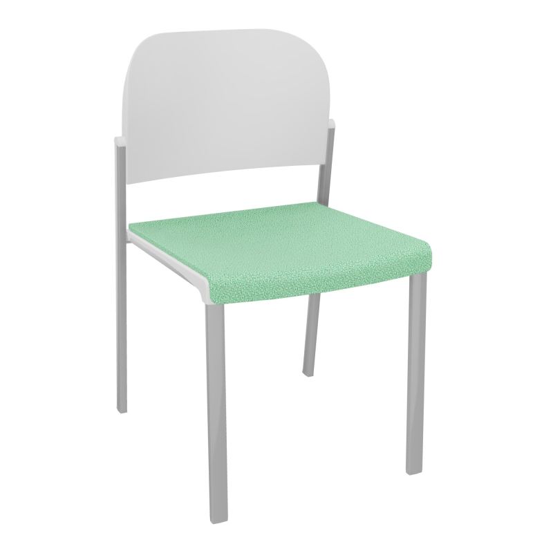 ROMY CHAISE 4P FIXES ASSISE TISSU DOSSIER POLYPRO SANS ACCOUDOIRS E4 SB PT