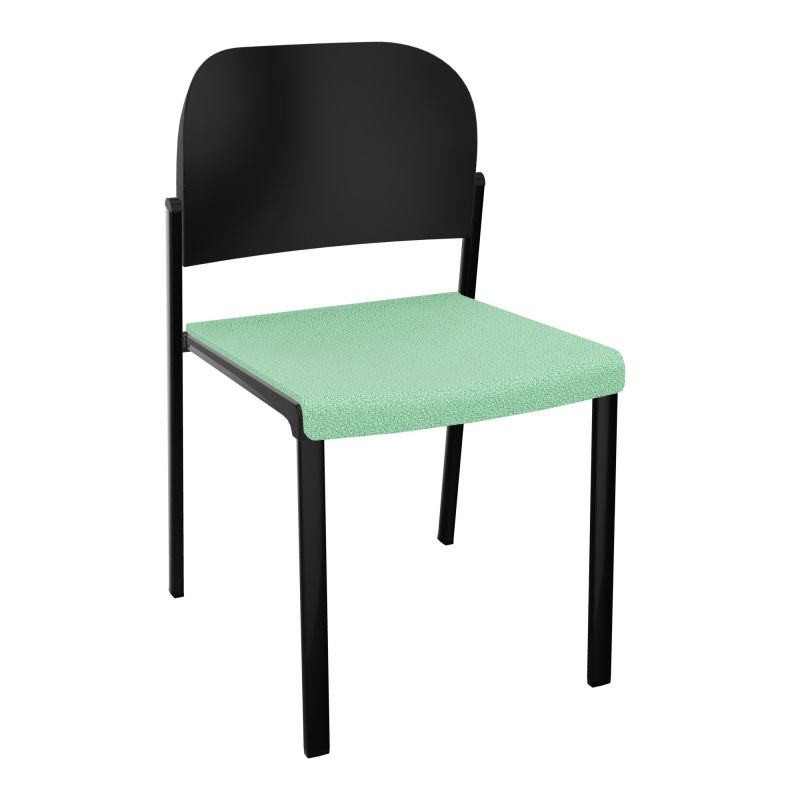 ROMY CHAISE 4P FIXES ASSISE TISSU DOSSIER POLYPRO SANS ACCOUDOIRS E4 SG PU