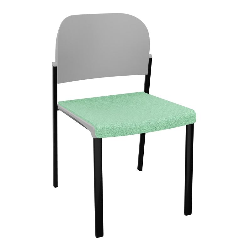 ROMY CHAISE 4P FIXES ASSISE TISSU DOSSIER POLYPRO SANS ACCOUDOIRS E4 SG PX
