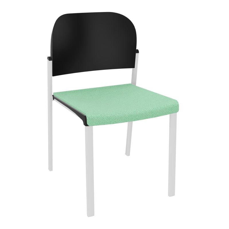 ROMY CHAISE 4P FIXES ASSISE TISSU DOSSIER POLYPRO SANS ACCOUDOIRS E4 SP PU